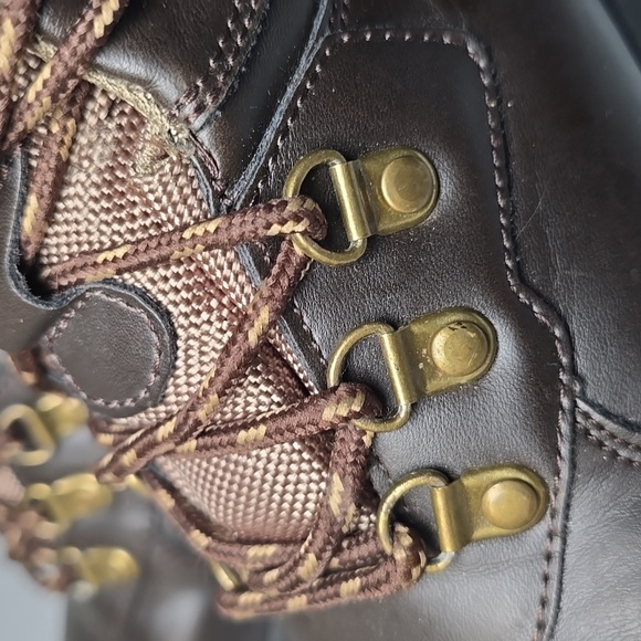 Deer Stags Gorp Hiking Boots Boys Size 1.5M Brown Thinsulate Insulation Leather - Picture 3 of 16